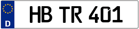 Trailer License Plate